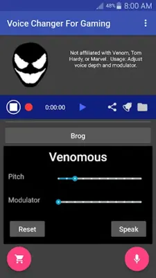 Voice Changer Mic for Gaming - PS4 XBox PC android App screenshot 0