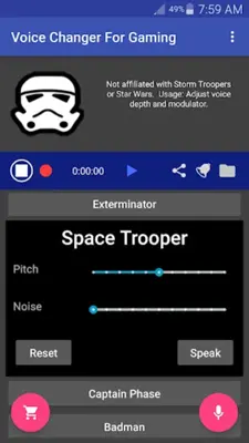 Voice Changer Mic for Gaming - PS4 XBox PC android App screenshot 10