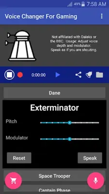 Voice Changer Mic for Gaming - PS4 XBox PC android App screenshot 11