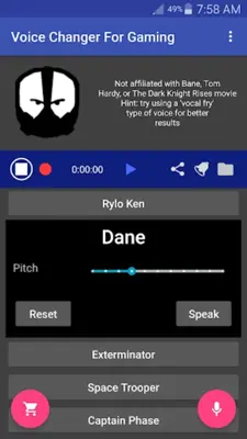 Voice Changer Mic for Gaming - PS4 XBox PC android App screenshot 12