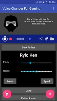 Voice Changer Mic for Gaming - PS4 XBox PC android App screenshot 13