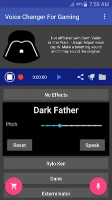 Voice Changer Mic for Gaming - PS4 XBox PC android App screenshot 14