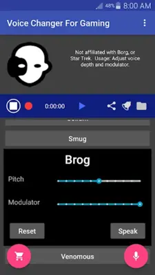 Voice Changer Mic for Gaming - PS4 XBox PC android App screenshot 1