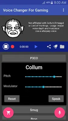 Voice Changer Mic for Gaming - PS4 XBox PC android App screenshot 3