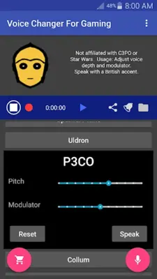 Voice Changer Mic for Gaming - PS4 XBox PC android App screenshot 4