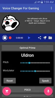 Voice Changer Mic for Gaming - PS4 XBox PC android App screenshot 5